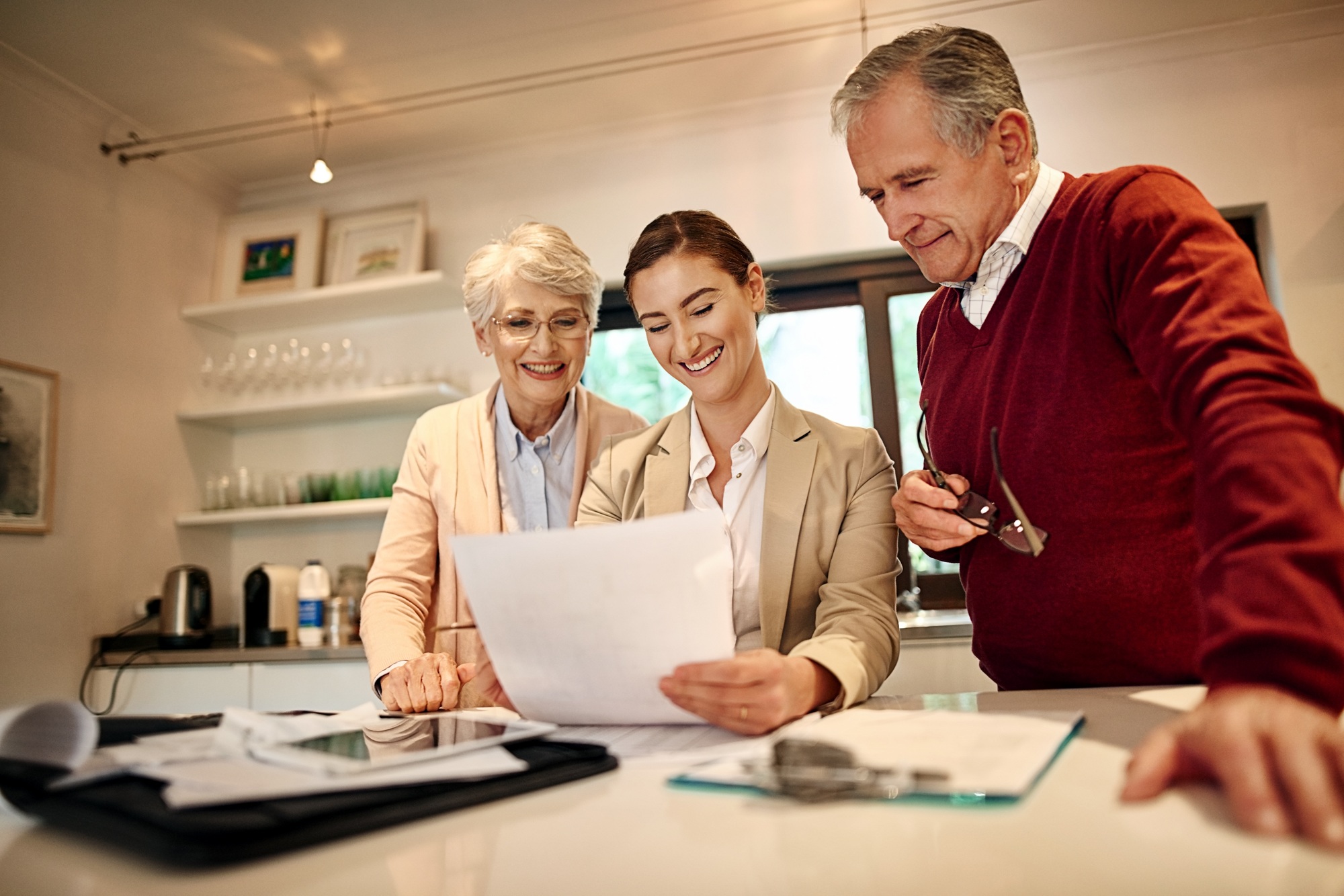 Shot of a senior couple getting advice from their financial consultant